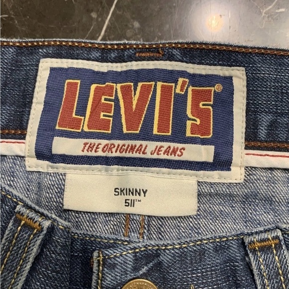 Levi’s 511 Jeans Skinny Men Size 34 X30 Skinny Blue - Picture 2 of 6